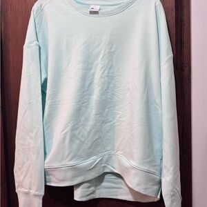 NWT All in Motion sea foam green long sleeve sweatshirt with thumb holes sz XXL